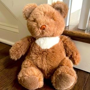 Gund Collectors Classic 1990 Brown Plush Teddy Bear Tommy Tummy